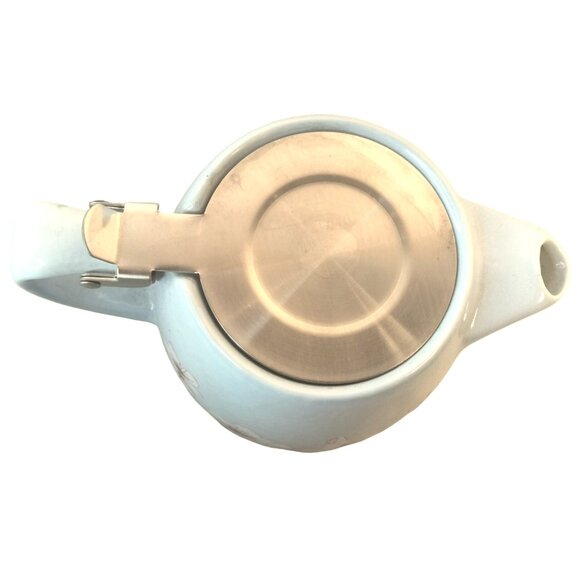 Alfred Ceramic Stainless Steel Teapot Blue Cherry Blossom 20 oz - Picture 6 of 10